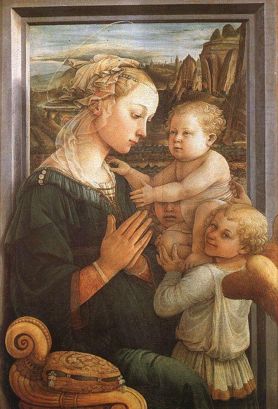 Madonna and Child with Two Angels, Fra Filippo Lippi